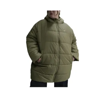 Nike SportswearTherma-FIT Parka Coats Women's Light Army Green/White
