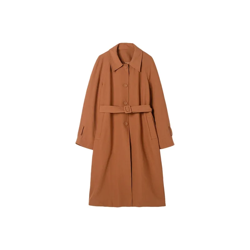 Mapping Trench Coat Women's Image Color-0