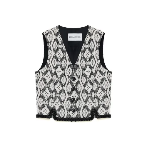 FIRELADY FUR Vest Women's Ethnic Multicolor