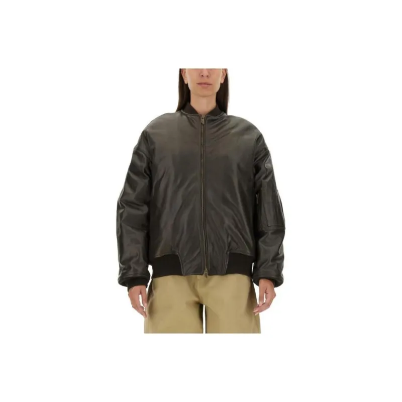 SALVATORE SANTORO Leather Bomber Jacket-0