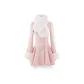 Pink Cinched Waist Coat