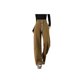 TERRE BLEUE Casual Pants Women's Mustard Green