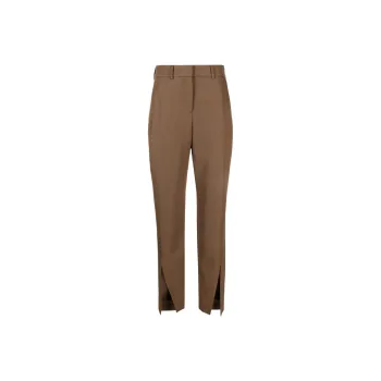 BALMAIN High Waist Slit Detailed Trousers