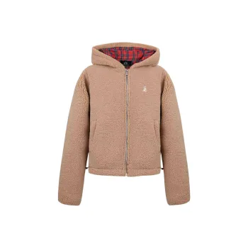 INSLIISA Velvet feel Coat Women's Brown