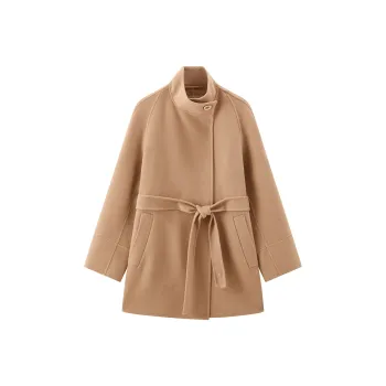 PEACEBIRD Coats Women's Camel