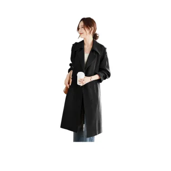 TERRE BLEUE Trench Coat Women's Khaki