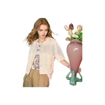 ELF SACK Vests Women's Soft Ecru