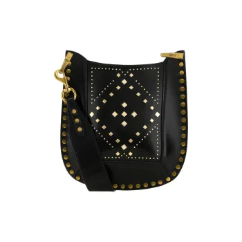 ISABEL MARANT ETOILE Leather Shoulder Bag Women's Black