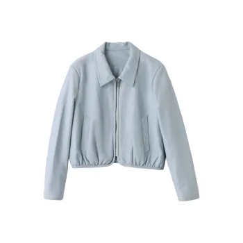 Yi Mengyuan Leather Jackets Coats Women's