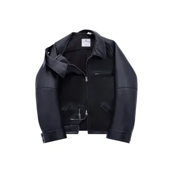 COURREGES Leather Biker Jacket