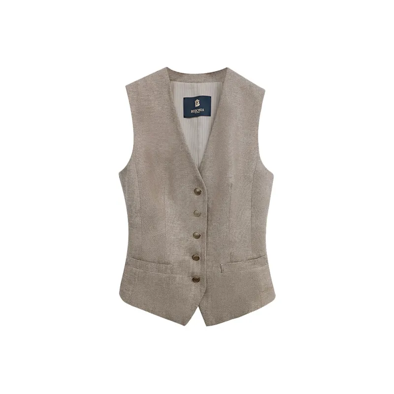 BESIONIA SS25 Vest Women's Khaki-0