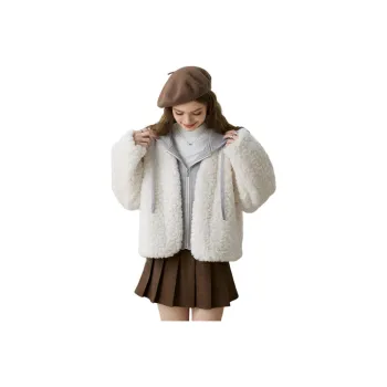 FAWENXIANGZI Velvet feel Coat Women's