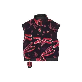 Skechers Life Series Vest Women's Blue Red Hare All Over Print