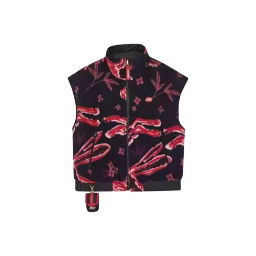 Skechers Life Series Vest Women's Blue Red Hare All Over Print