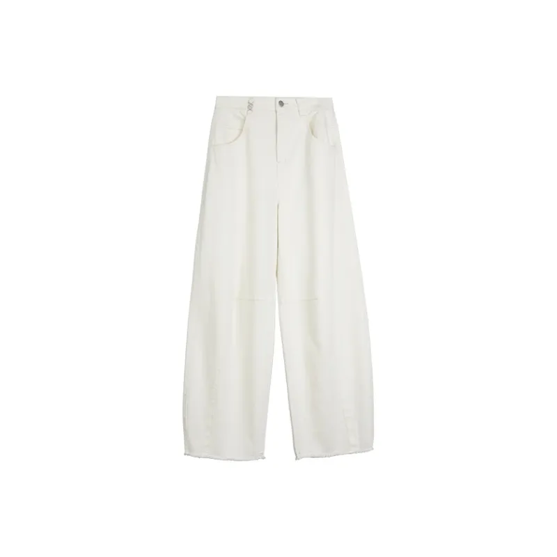 ELLE Casual Pants Women's White-0
