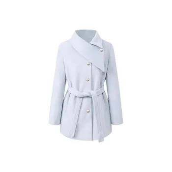 ABCMININ Coats Women's Blue