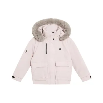 PAZZO Large Fur Collar Warm Hooded Puffer Jacket Women's