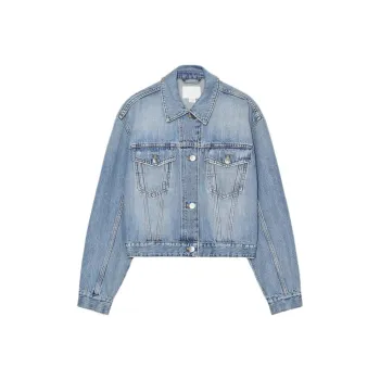 ZARA Valentine's Day Collection Denim Jackets Women's Blue