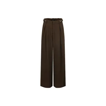 URBAN REVIVO Casual Pants Women's Dark Brown