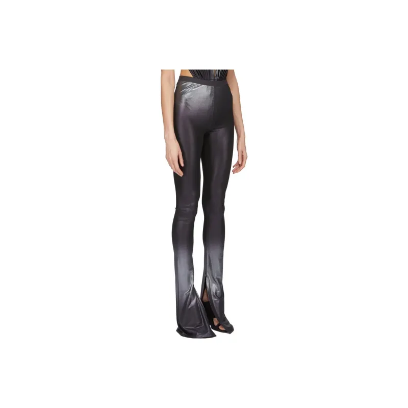 RICK OWENS Carmen Metallic Flared Trousers-0