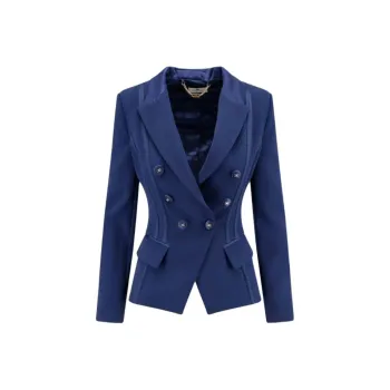 Elisabetta Franchi Satin Detailed Jacket