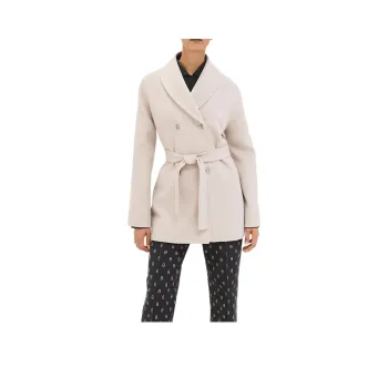 HERMES Coats Women's White