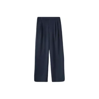 Mo Han Yi Mei Casual Pants Women's Navy Blue