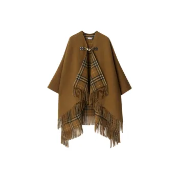 Burberry Fringed Edge Cape
