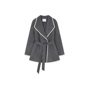 IHIMI Coats Women's Light Cloud Gray