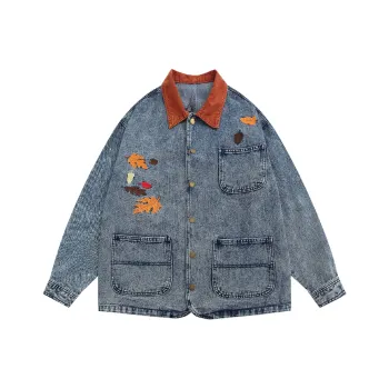 Youth Pastoral Order Denim Jacket Unisex Denim Blue