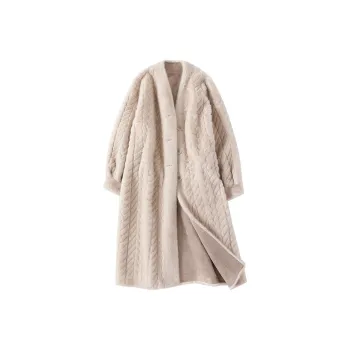 XIANGYING Velvet feel Coat Women's Oat