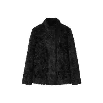 LEMON FAIRY Velvet feel Coat Women's Black