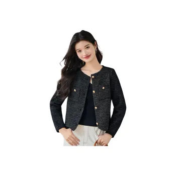 CARBAMMI Velvet feel Coat Women's Black