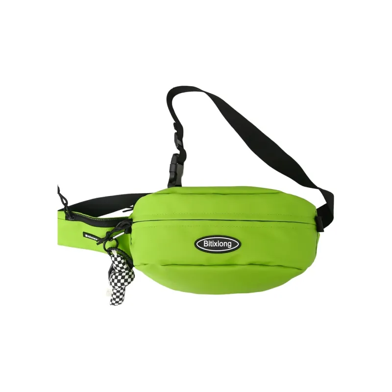 Debecca Laminated Oxford Cloth Sling Bag Unisex Black-8