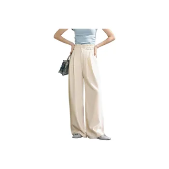MISHOW SS24 Casual Pants Women's Linen Apricot