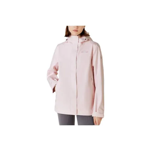 NORTHLAND PROFESSIONAL Waterproof, Windproof, And Breathable Windbreaker Jacket Women's White Peach Pink