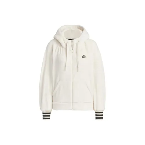 Adidas Sportswear Velvet-feel Coat Women's White