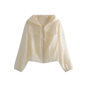 She Enjoys Cropped Coat Women's Beige