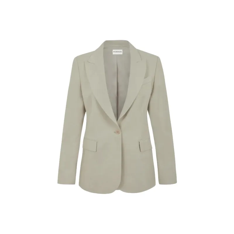 PAROSH Business Suit Coat Women's Beige-0