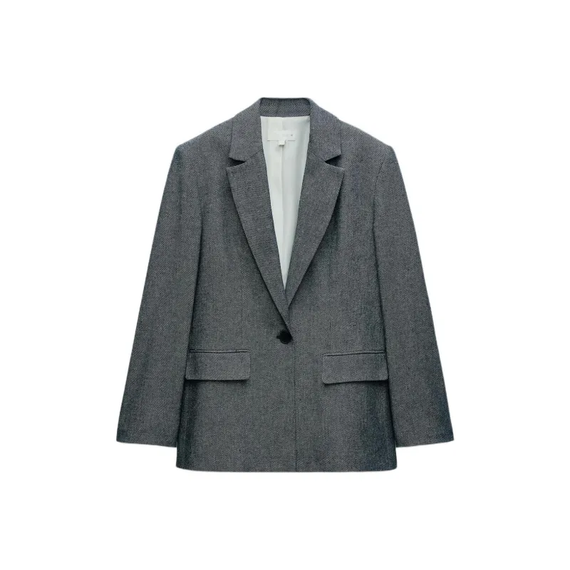 ZARA Business Suit Women's Slate Gray-0