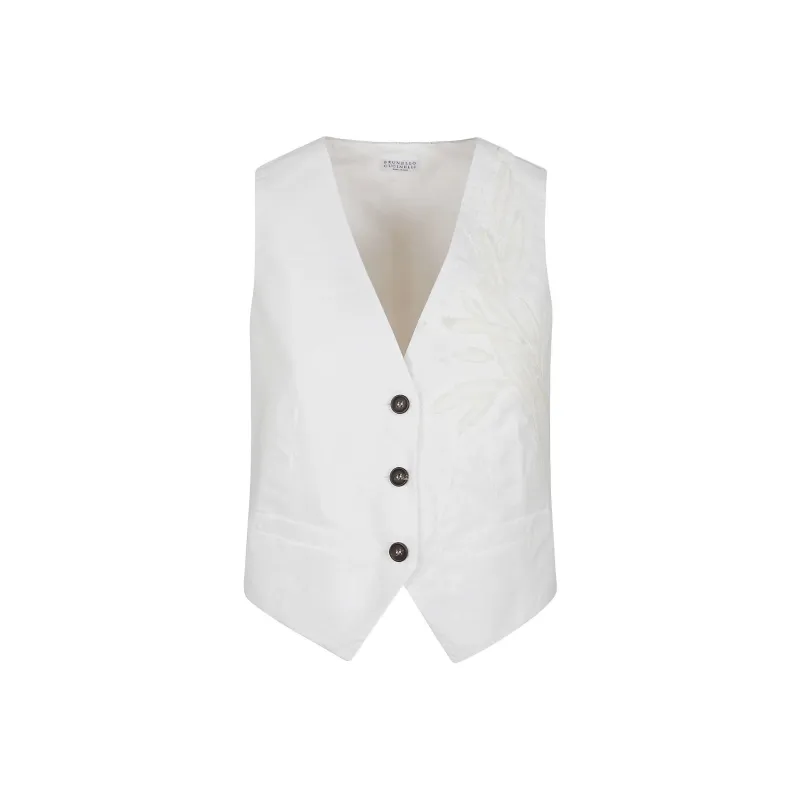 Brunello Cucinelli Embroidered Waistcoat-0