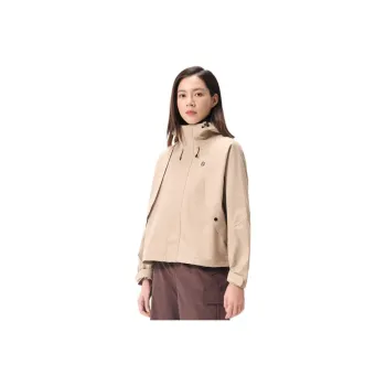 OUTDOOR PRODUCTS Windproof Wear Resistant Water Repellent Windbreaker Jacket Women's Milk Coffee