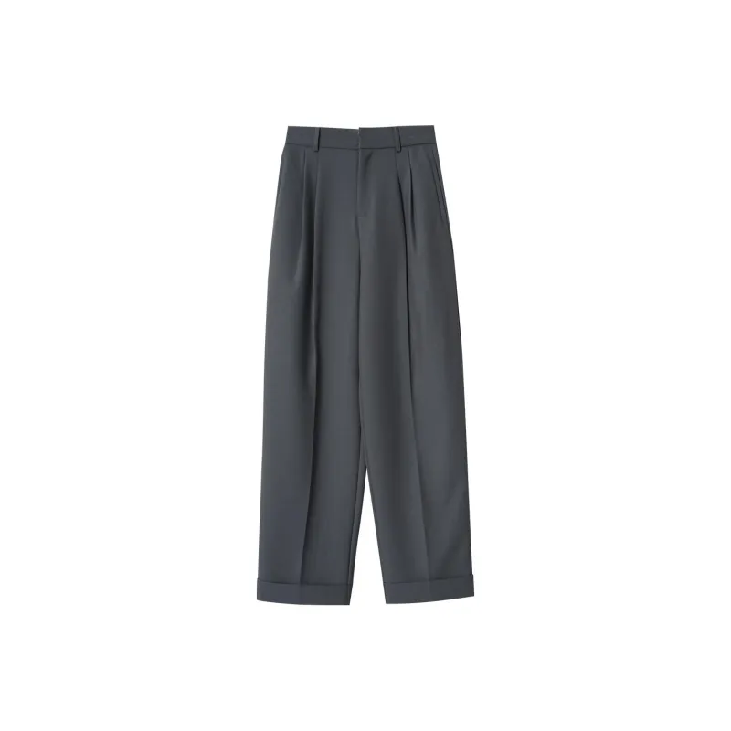 OUNIXUE Casual Pants Women's Gray-0