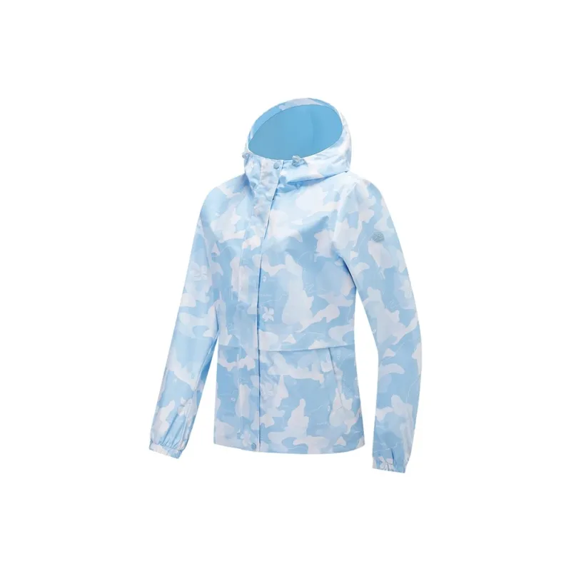XTEP Variety Training Collection Trench Coat Women's Azure Blue-0