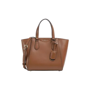 MICHAEL KORS TARYN Rough Cow Leather Handbag Women's Brown