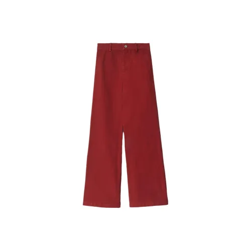 Burberry New Year's Greeting Collection Casual Pants Women's Geranium Color