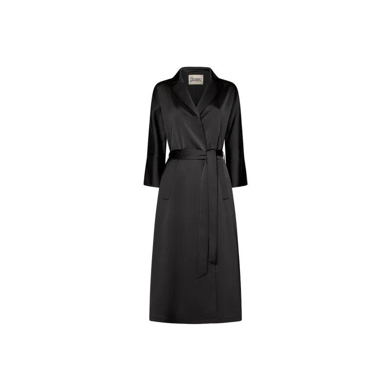 HERNO Satin Trench Coat-0