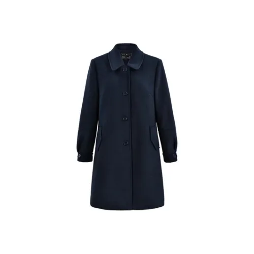 DIFFIE RIEGER Coats Women's Navy Blue