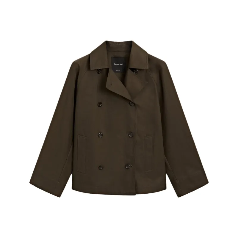 Massimo Dutti Trench Coat Women's Brown-0