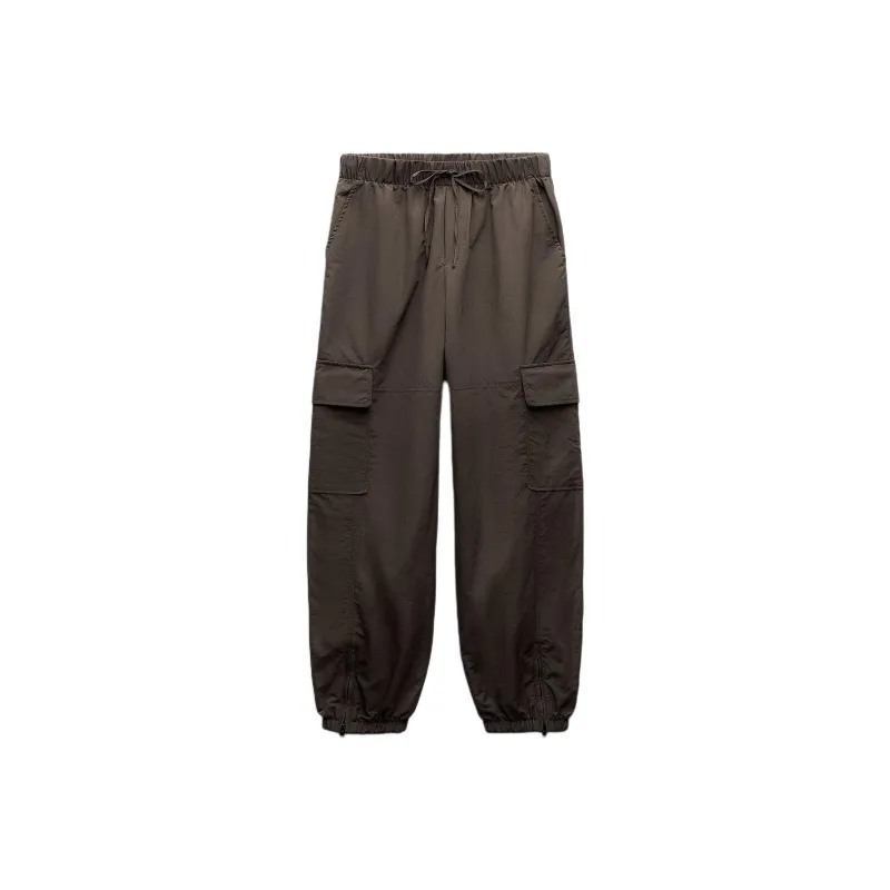 ZARA Casual Pants Women's Light Brown-0